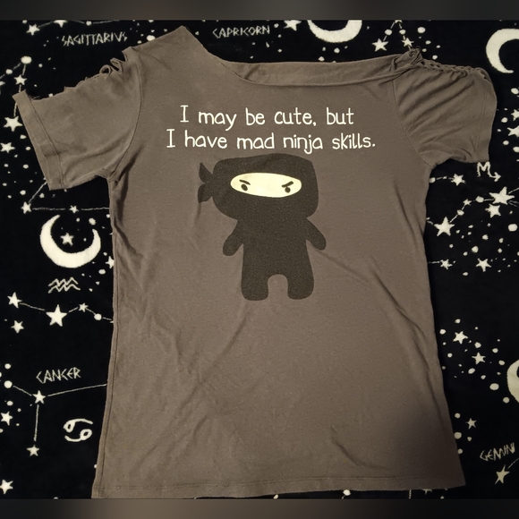 Hot Topic Tops - I May Be Cute But I Have Mad Ninja Skills Graphic Tee